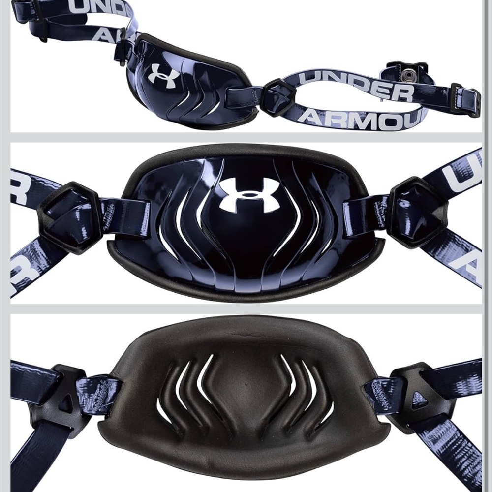 Under Armour Navy and white Football Chin Strap